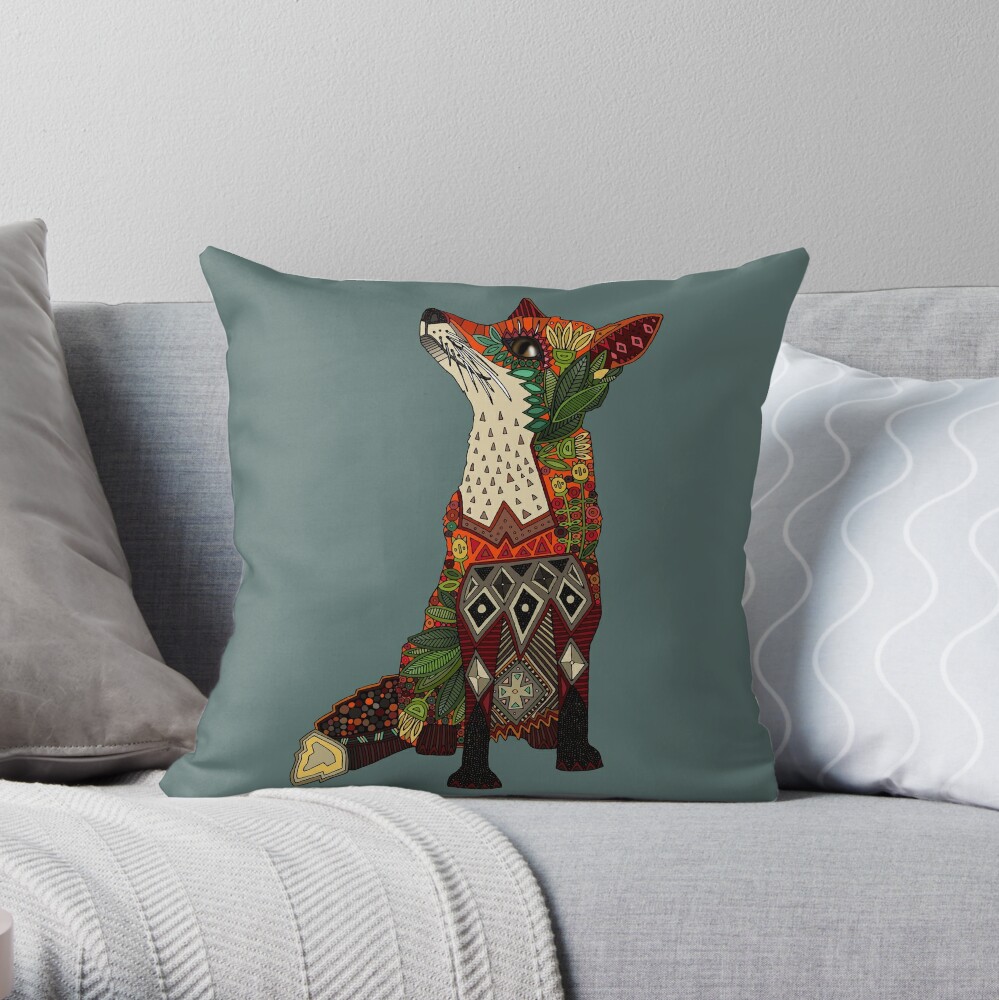 fox love Throw Pillow