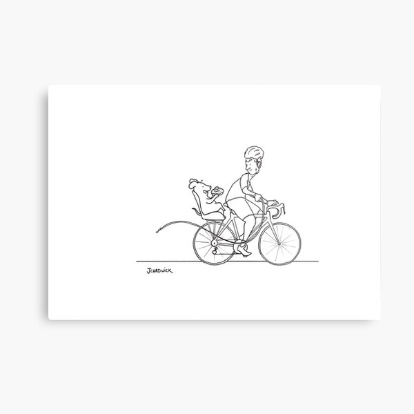 Sneaky Lazy Dog Metal Print