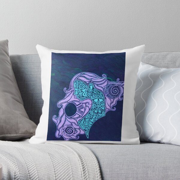 Cameo Mandala Throw Pillow