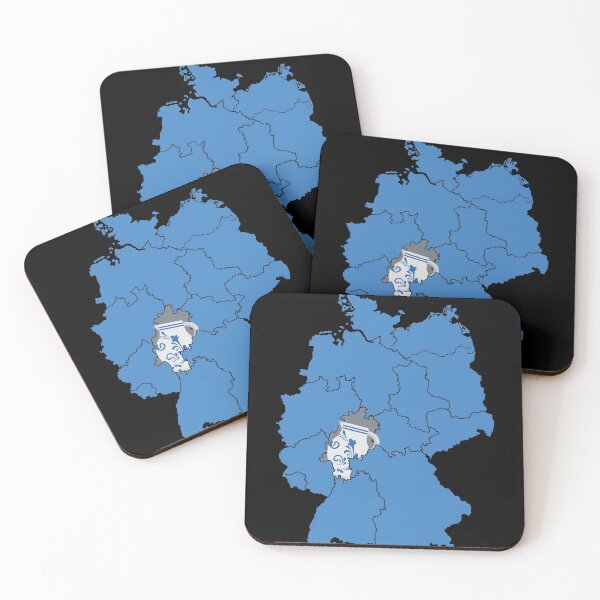Item preview, Hessen Germany Map State designed and sold by DavinciStore21.