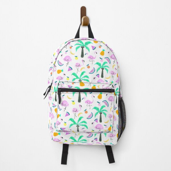 Item preview, Flamingoes in Tropical Wonderland Whimsical Hand Drawn Pattern designed and sold by Negin Mf Designs.