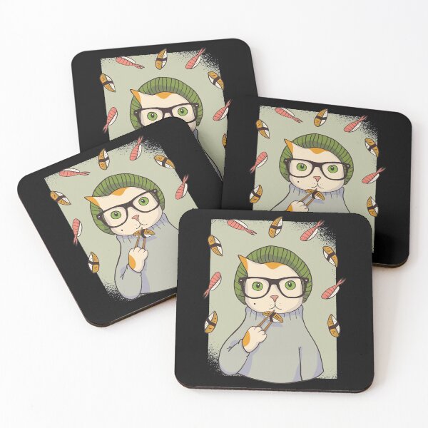 Item preview, Hipster Sushi Cat designed and sold by DavinciStore21.