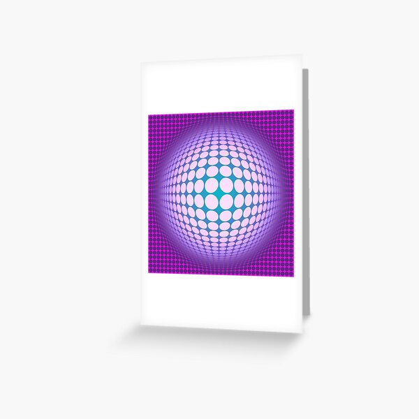 Victor Vasarely Homage 60 Greeting Card