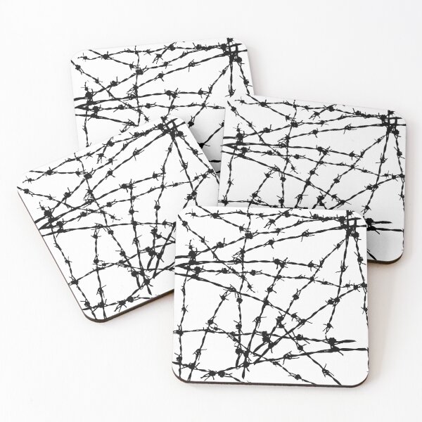 Item preview, Black Barbed Wire Pattern designed and sold by HotHibiscus.