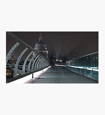 Millennium Bridge looking towards St Paul's Photographic Print