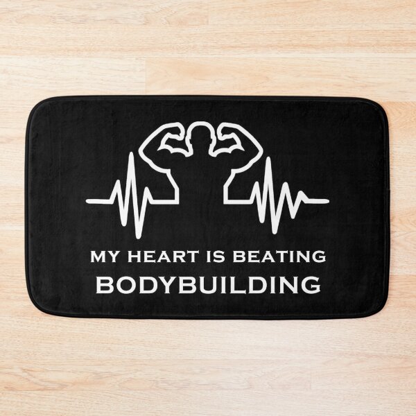 Item preview, Bodybuilding hearbeat designed and sold by Catsloversdotme.