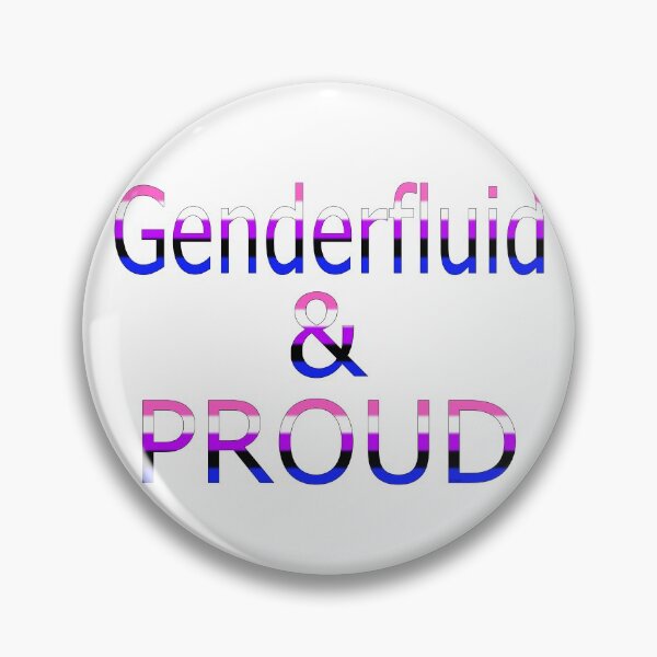 Item preview, Genderfluid and Proud (white bg) designed and sold by Falln.