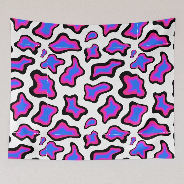 Item preview, Wildflower inspired Colourful Cow Print Design! Rainbow cow pattern designed and sold by floweryhaven.