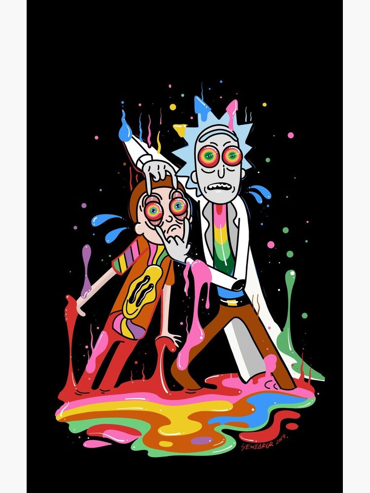 Trippy Rick & Morty by Sarahwearer