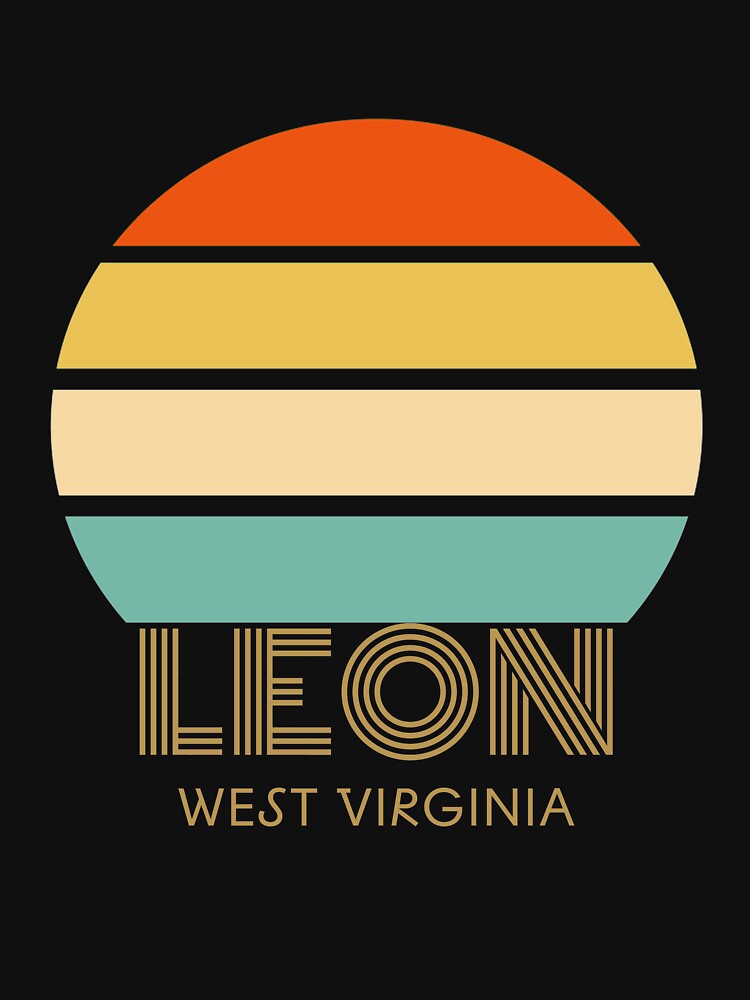 "LEON, WEST VIRGINIA Vintage Retro Sunset TShirt" Tshirt for Sale by