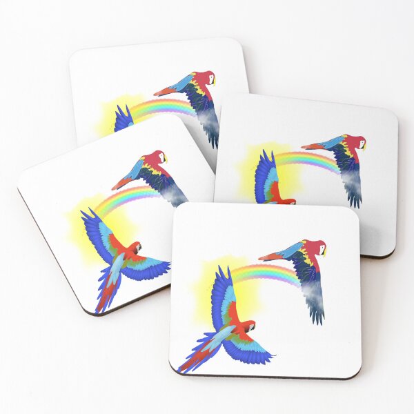 Item preview, macaws in flight designed and sold by BellsPainting.