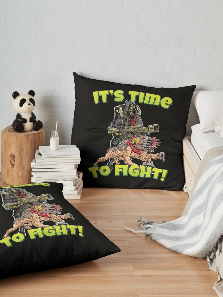 Alternate view of It's Time To Fight! FL4K The Beastmaster With Guard Skag Borderlands 3 Rakk Attack! Floor Pillow