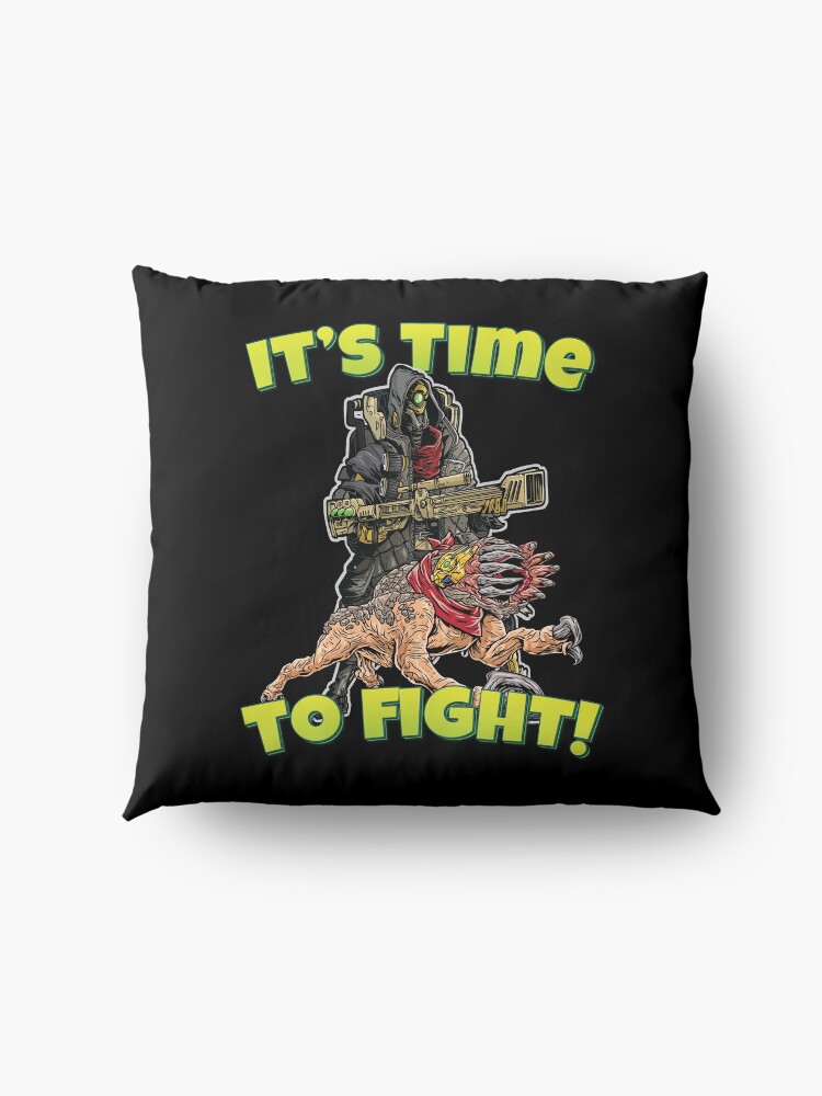 Alternate view of It's Time To Fight! FL4K The Beastmaster With Guard Skag Borderlands 3 Rakk Attack! Floor Pillow