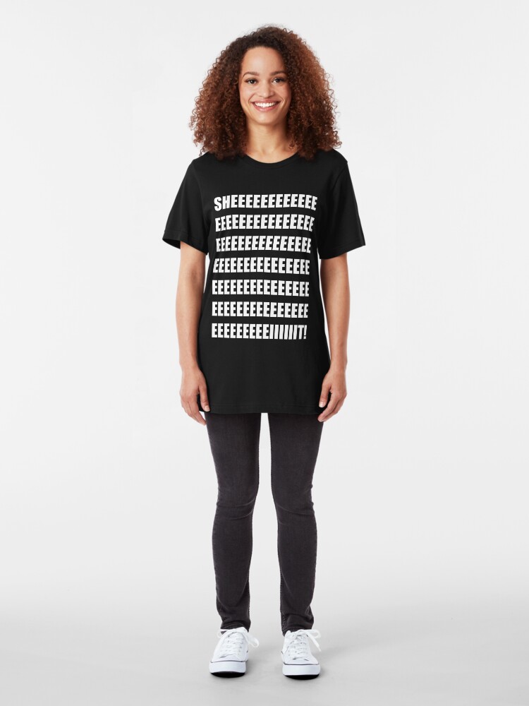 Alternate view of SHEEEEEEIT! Slim Fit T-Shirt