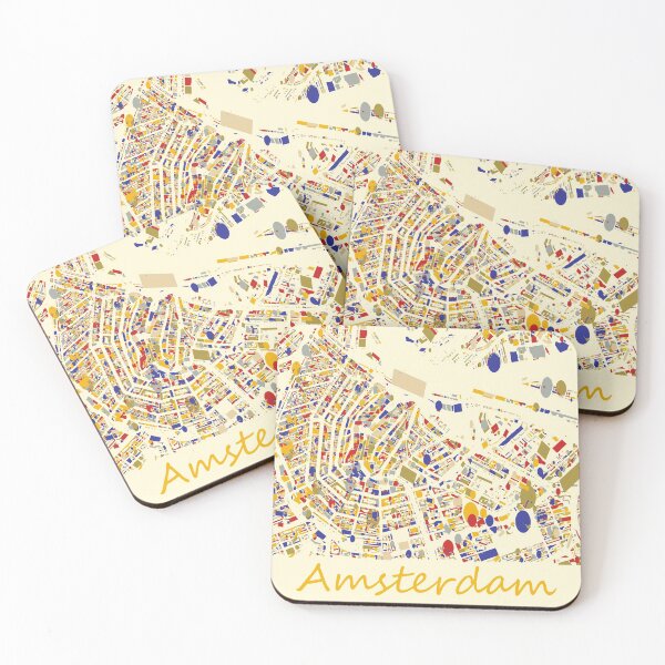 Item preview, Amsterdam Qlimt Style designed and sold by Data-Driven Map Designs.