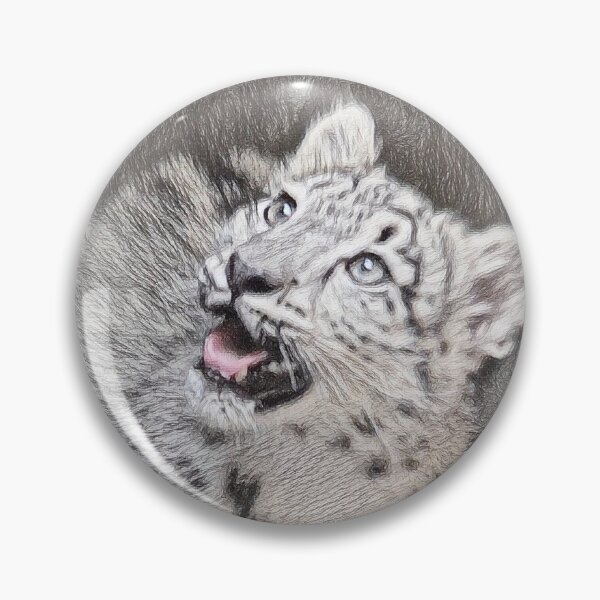 Item preview, Smiling Snow Leopard designed and sold by ReneeKennedy.