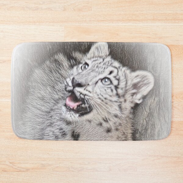 Item preview, Smiling Snow Leopard designed and sold by ReneeKennedy.