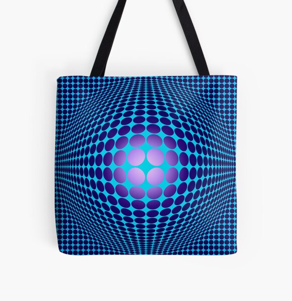 Victor Vasarely Homage 61 All Over Print Tote Bag