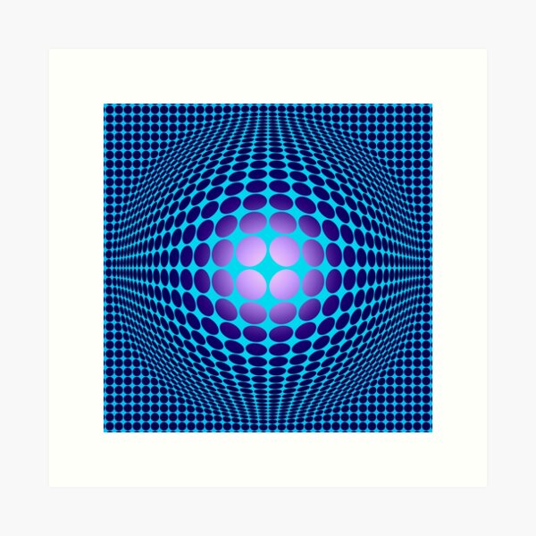 Aperçu de l'œuvre Hommage à Victor Vasarely 61 créée et vendue par Nicolas Roughton.