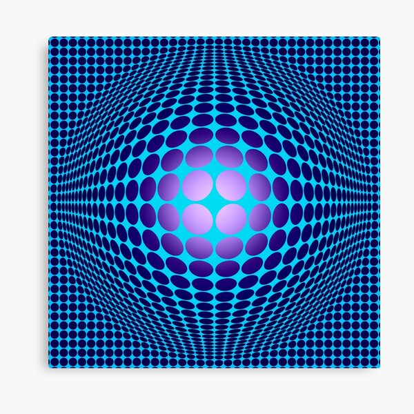 Victor Vasarely Hommage 61 Impression sur toile