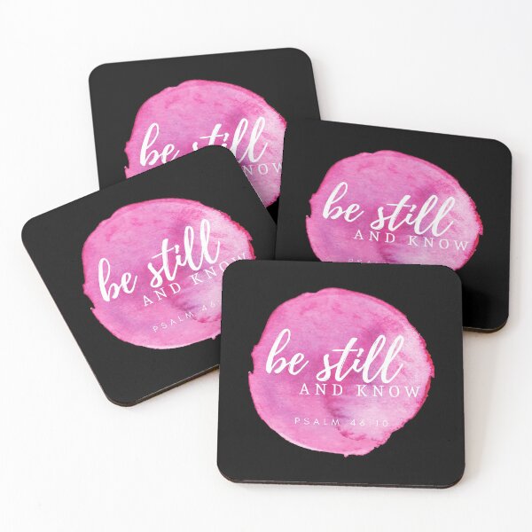 Item preview, Watercolor Christian Design - Be Still and Know Psalm 46:10 designed and sold by palmsandprints2.