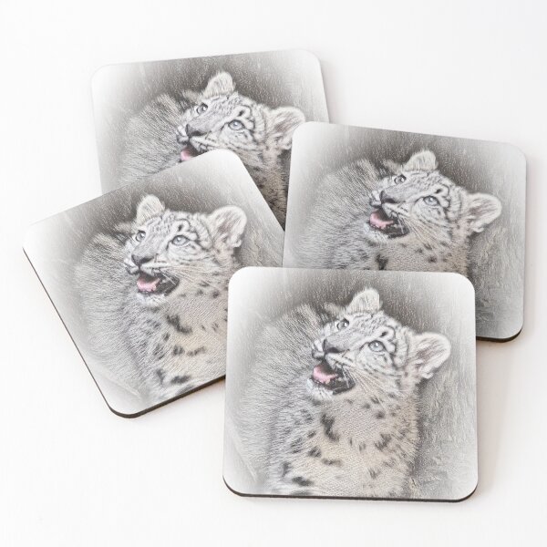 Item preview, Smiling Snow Leopard designed and sold by ReneeKennedy.