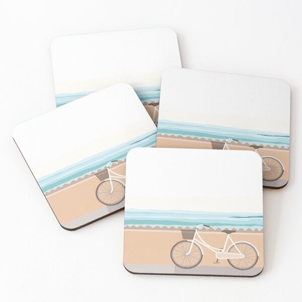 Item preview, Bicycle in a scenic ocean landscape designed and sold by Prerana Jain.