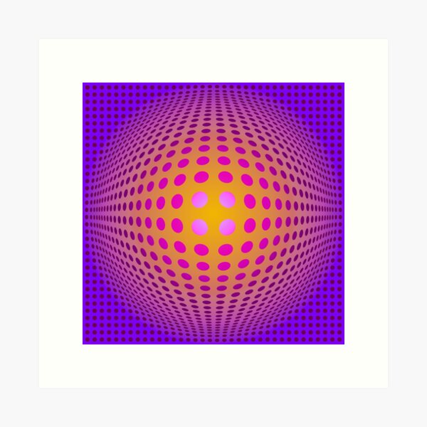 Aperçu de l'œuvre Hommage à Victor Vasarely 63 créée et vendue par Salocin.
