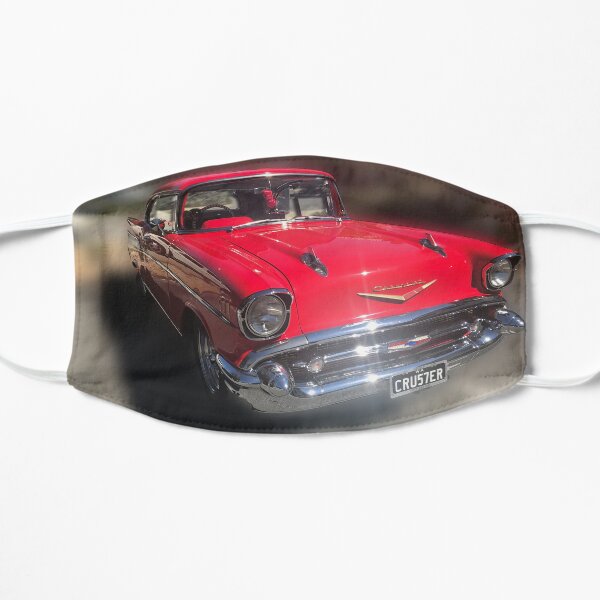 1957 Red Chevrolet Sitting in the parking lot Mask