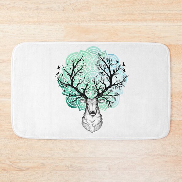 Item preview, Stag Head Lotus Flower designed and sold by Ninjawhere.