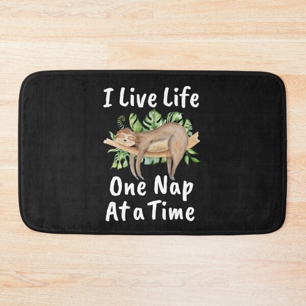 Item preview, Narcolepsy Sloth I Live Life One Nap at a Time Narcoleptic Awareness designed and sold by KatesFunnyArt.