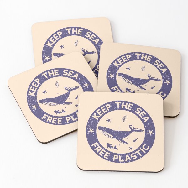 Item preview, Keep The Sea Plastic free,summer plastic ocean designed and sold by ELmezz.