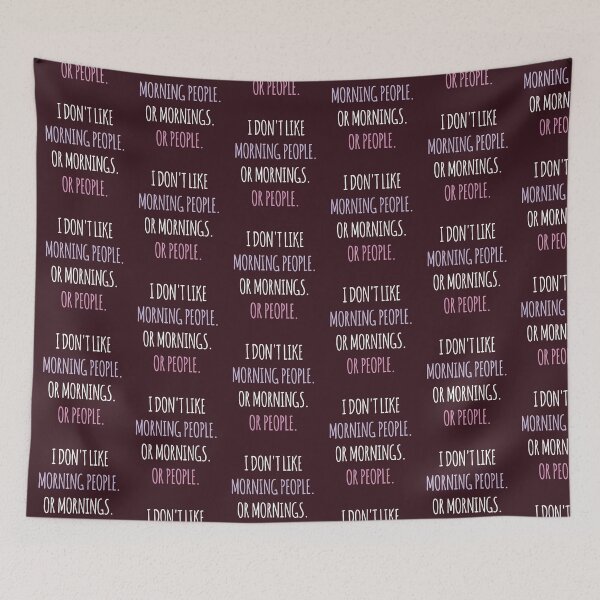 Item preview, I Don't Like Morning People. Or Mornings, Or People. designed and sold by kindxinn.