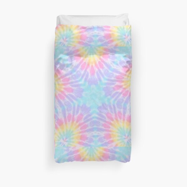 Pastel Tie Dye Hippie Vibes Kalidoscope Art Duvet Cover