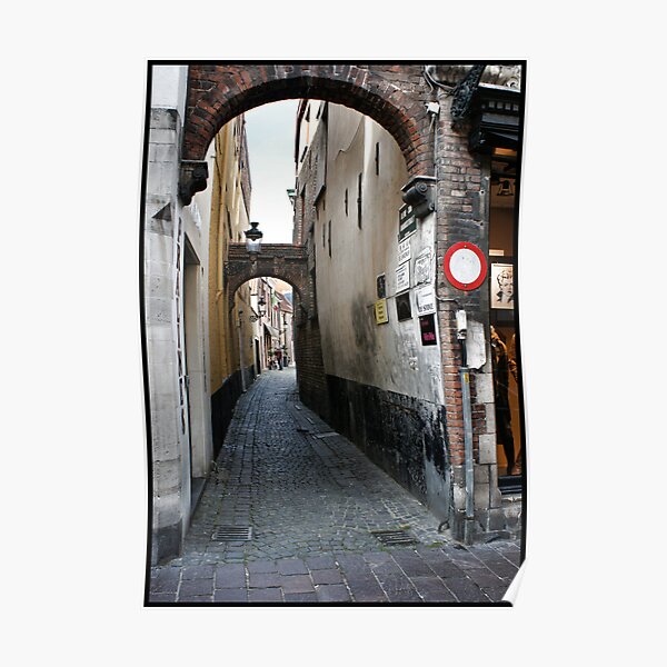 Bruges Alley Way Poster