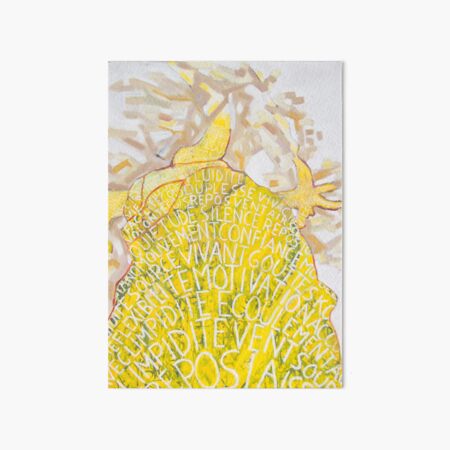 she meets oil painting and art therapy. She is passionate about colors Art Board Print