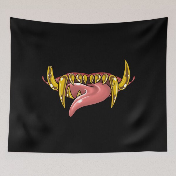 Item preview, golden teeth monster mouth designed and sold by Y-face-masks.
