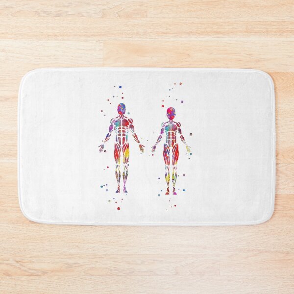 Item preview, Muscular System, human body, human muscles,  female body, man body designed and sold by Rosaliartbook.