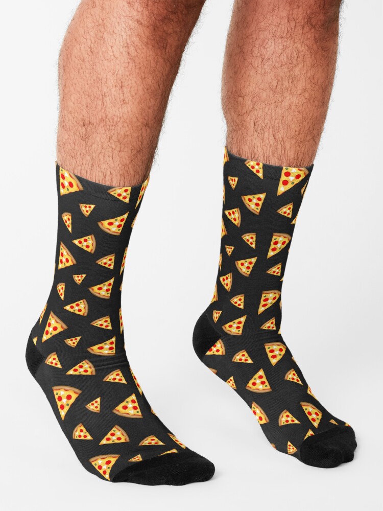 Alternate view of Cool and fun pizza slices pattern Socks