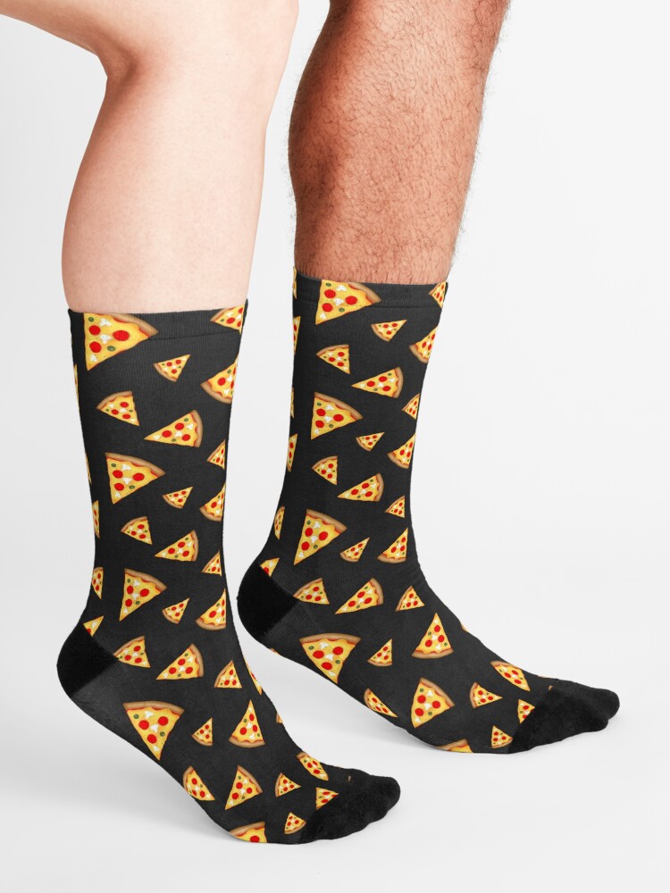Alternate view of Cool and fun pizza slices pattern Socks