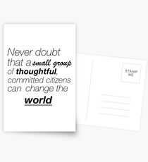 Never doubt Postcards