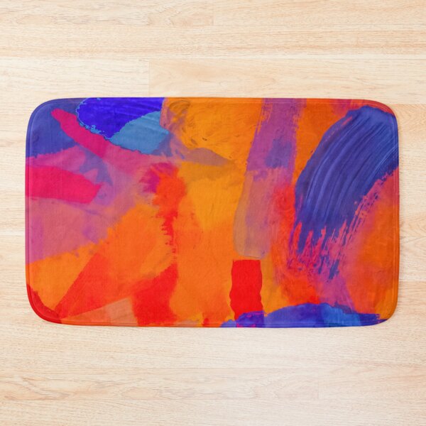 Item preview, splash painting texture abstract background in orange blue red designed and sold by Mrvell.