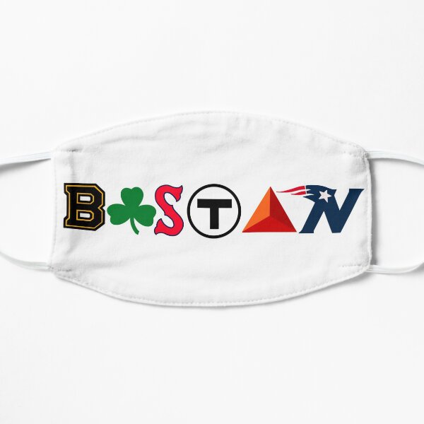 Boston Pride Sticker Flat Mask