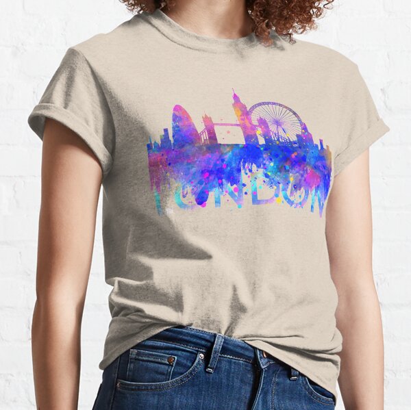 London Town Design Picture Unisex Souvenir Tee T.Shirts Tops