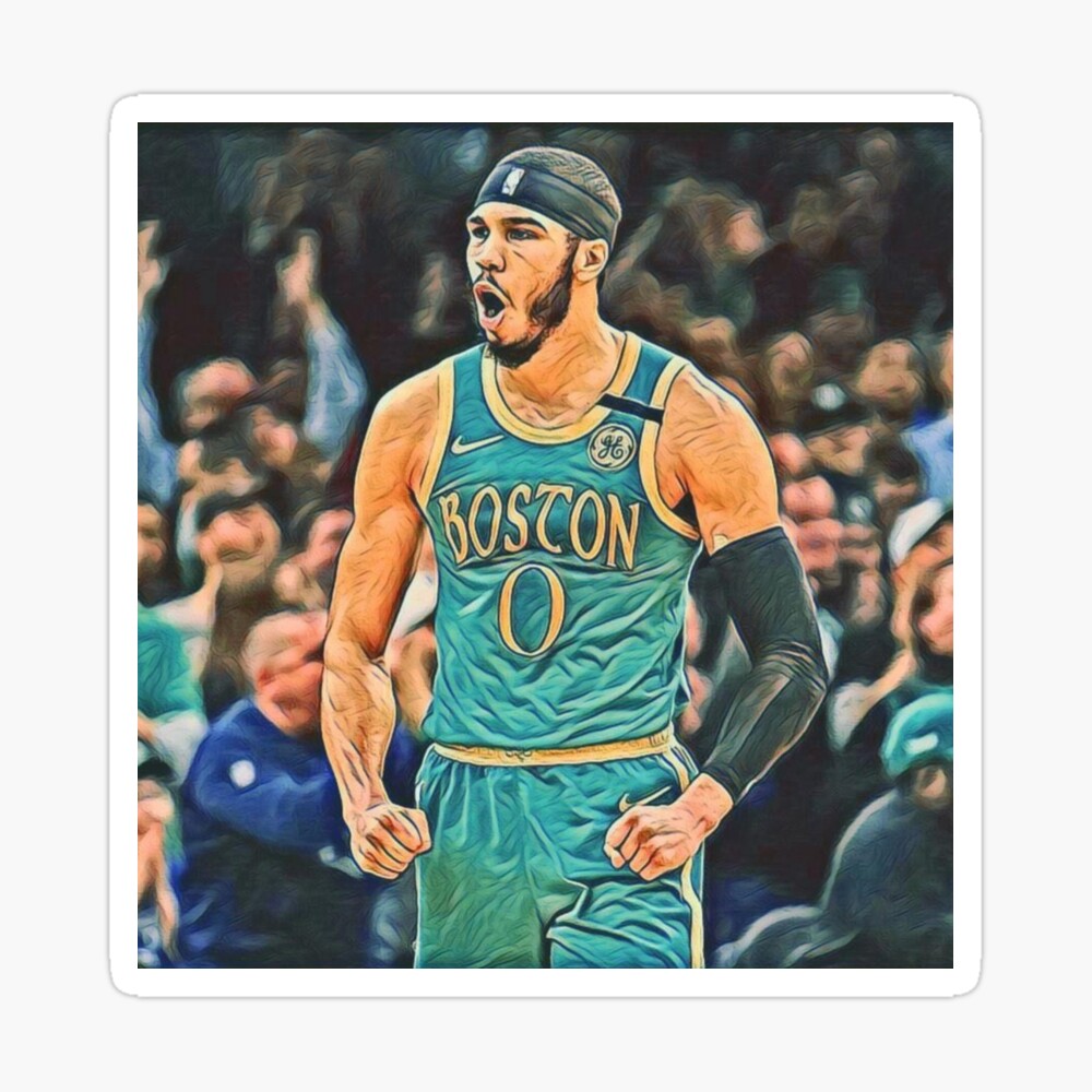 Jayson Tatum Boston Celtics Jersey Poster by SAYIDOWjpg