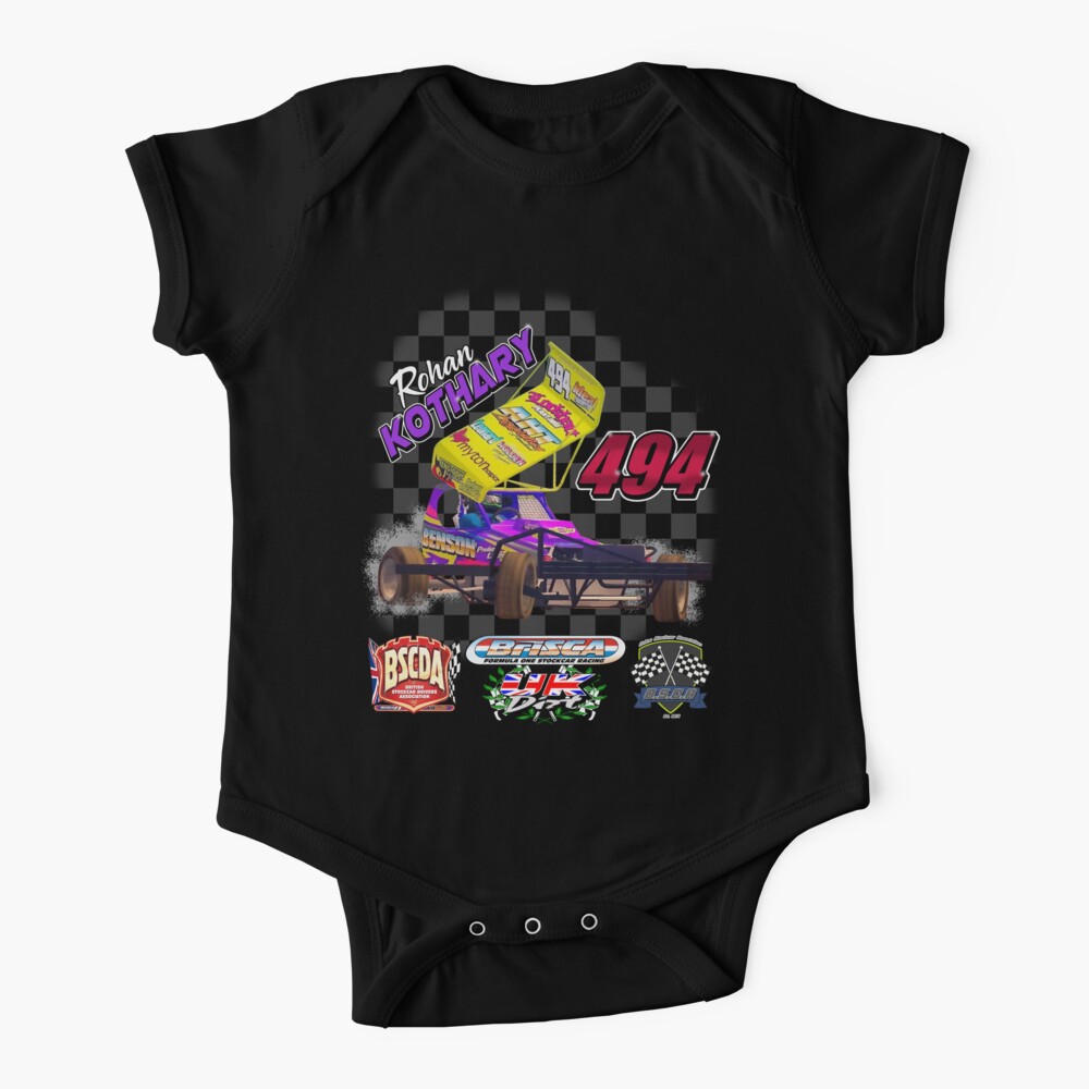 Rohan Kothary 494 Online Stock Car Racing Baby One Piece By Cayzerracing Redbubble