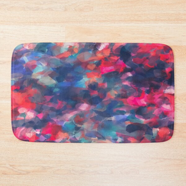 Item preview, splash painting texture abstract background in red pink blue designed and sold by Mrvell.