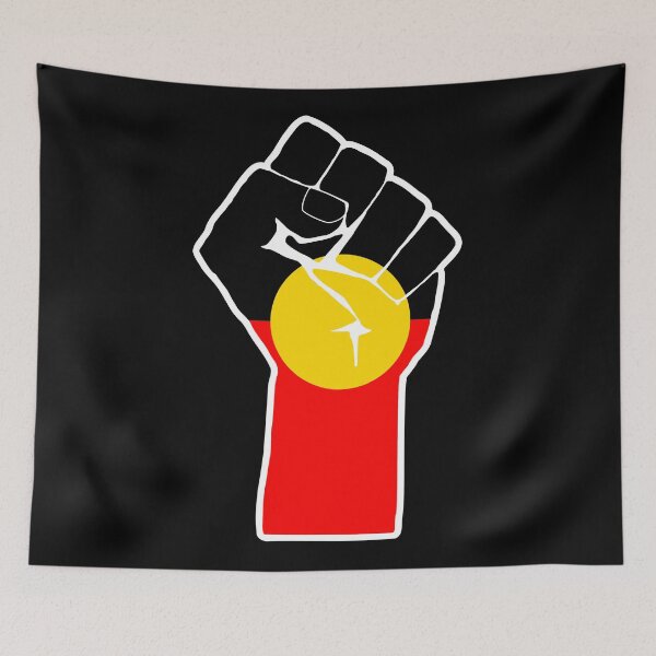 Item preview, Black Lives Matter - Aboriginal Flag designed and sold by Emmbrawl.
