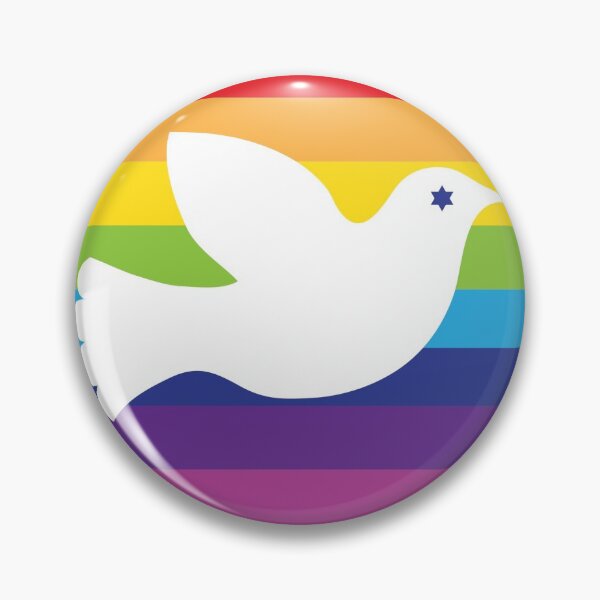Item preview, Rainbow LGBTQ Dove Face Mask designed and sold by Boaz Kimelman.