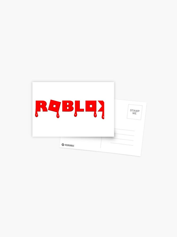 Roblox Logo Melting Postcard By Johnpickens Redbubble - robux stickers redbubble